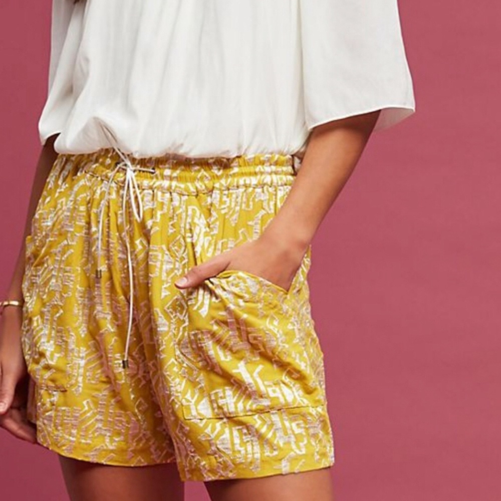 Anthropologie Elevenses Melora Embroidered Shorts - Picture 2 of 6